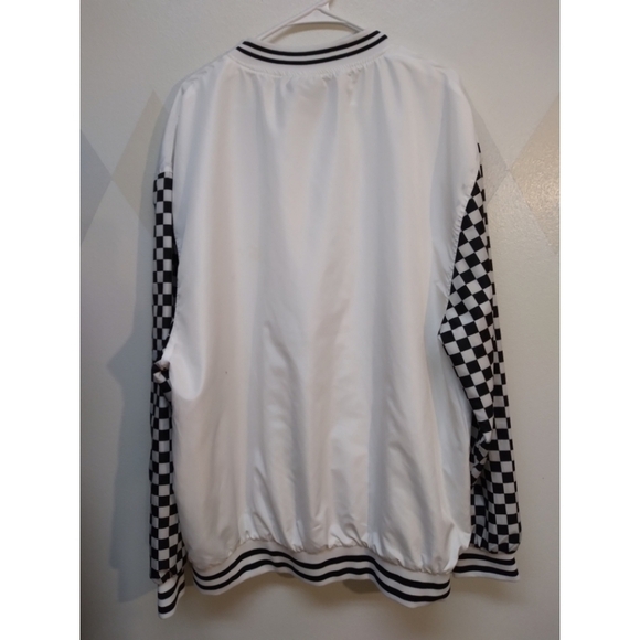 G-Net white and black checkerboard sleeves jacket - Picture 2 of 10